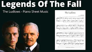 The Ludlows (Legends of the Fall) - Piano Tutorial with Sheet Music