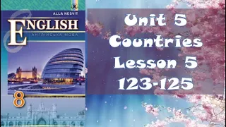 Несвіт 8 Тема 5 Countries, People Lesson 5 Climate and Weather с. 123-125✔Відеоурок