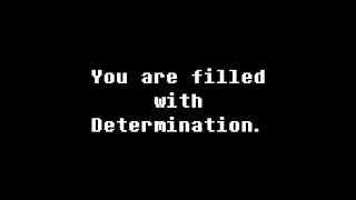 You are filled with Determination.