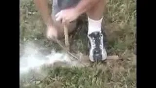 Как добыть огонь при помощи лука
