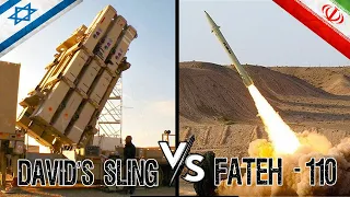 David's Sling Israel vs  Fateh -110 Iran