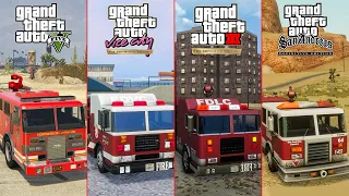 GTA 5 VS GTA Trilogy Definitive - FIRETRUCK (Comparison)