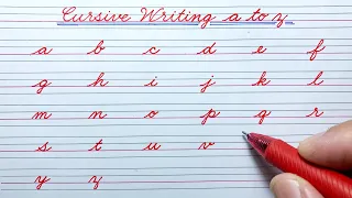 Cursive writing a to z | English small letters abcd | Cursive letters abcd | Cursive handwriting