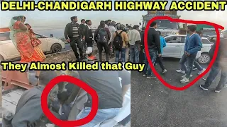 ROAD ACCIDENT IN INDIA 2021 | Truck vs Car Accident | Delhi-Haryana Border | Hero Splendor Plus