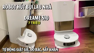 Đập hộp Robot hút bụi lau nhà Tự động giặt giẻ, đổ rác, sấy khăn bản nội địa Trung