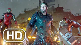 AVENGERS ENDGAME Thor Returns To Earth & Saves Everyone Scene 4K ULTRA HD