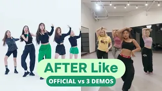 [3 DEMOS vs FINAL VERSION] IVE 아이브 - AFTER Like 애프터 라이크 Choreography Comparison