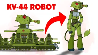 KV-44 became a robot? - Cartoons about tanks