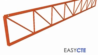 Cómo diseñar y calcular viga celosía, viga triangulada.