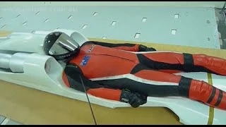 Street luge racer attempting 300mph record