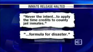 Judge Halts County Inmates' Early Release