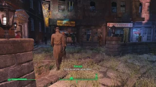 Fallout 4 - Nick Valentine and Hancock small interaction