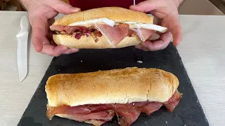 Panino italiano, con Radicchio, Speck e Brie