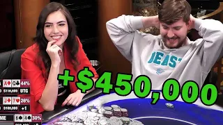 I Won BIG Playing Poker with MrBeast & Ludwig (ft. Hellmuth, Dwan, Ninja, xQc and more)