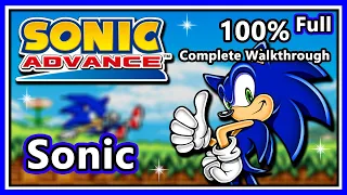 Sonic Advance 1 - 100% Complete Walkthrough | Sonic | Full Game!