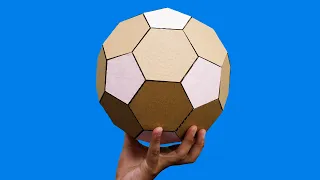 How to make a football from cardboard (2020)