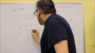 Solving Exponential Equations in Quadratic Form With e