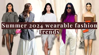 Summer 2024 Wearable Fashion Trends/Colours