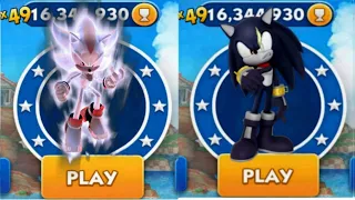 Sonic Dash - Silver Sonic VS Captaine Shadow _ Movie Sonic vs All Bosses Zazz Eggman