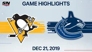 NHL Highlights | Penguins vs. Canucks – Dec. 21, 2019