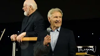 John Williams plays the "Indiana Jones" theme and "Imperial March" -- Harrison Ford appears!