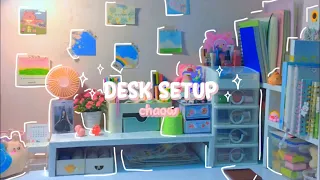 ✨DESK SETUP🛍| Cùng mình decor & setup lại bàn học nhé🌱|| chaow🌷