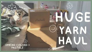 🌻Huge Spring Yarn Haul! 🌻 Michael's Season Sale!! 🌻 Pastels to Crochet Flowers!  🌻