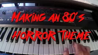 Making an 80's Horror Theme Song using vintage synths.