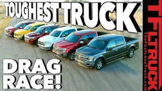 What's the Fastest Half-Ton You Can Buy? World's Toughest Truck Drag Race #1