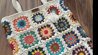 Вязаные сумки "Бабушкин квадрат". Большая подборка/Crochet bags Granny square