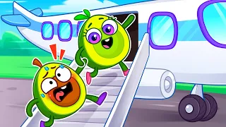 Learn Airplane Safety Rules || Funny Stories for Kids by Pit & Penny 🥑