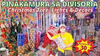 PINAKAMURA SA DIVISORIA!  Bagsak Presyong Christmas Tree, Lights & Decors (Divi Tabora, Ilaya &MORE)