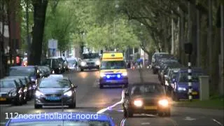 *Compilatie* 20x spoed/A1 Ambulance's met spoed in Amsterdam Tijdens Koningsdag