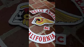 stripping a eBay shopper of his fake hells angels cut and patches part 1