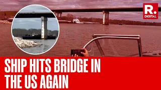 Barge Strikes Bridge Over Arkansas River Days After Baltimore Bridge Collapse