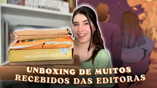 unboxing de *muitos* recebidos das editoras | book haul 📚