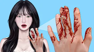 ASMR Remove Maggot & Worm Infected Finger | Deep Cleaning Animation