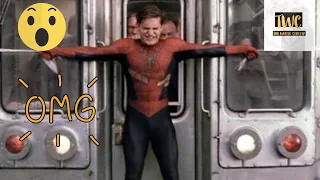 SpiderMan Stops The Train Scene | SpiderMan 2 (2004) | (1080p HD)