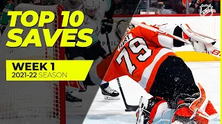 Топ-10 сэйвов 1-й недели сезона 2021-22 / Top 10 Saves from Week 1 of the 2021-22 NHL Season