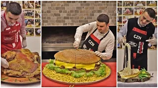 Turkish Chef Burak Ozdemir Cooking Amazing Meat Tower 2020