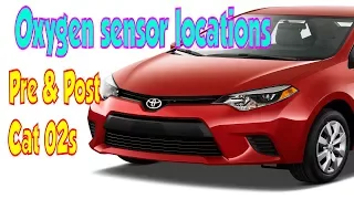 Toyota Corolla Oxygen sensor locations