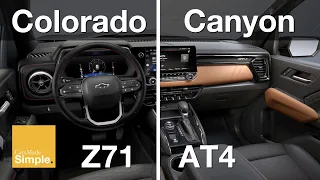 2023 Colorado Z71 vs Canyon AT4 Interior | One Better than the Other?