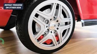 How To Attach The Wheels On the Kid's Mercedes Benz G65