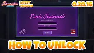 How to unlock the Pink Channel - Summertime Saga 0.20.16 (Latest Version)