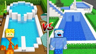 QUEM CONSTRÓI A MELHOR PISCINA NO MINECRAFT? LOPERS OU GELADINHO