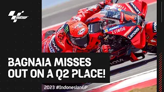 Dramatic last 5 minutes of MotoGP™ Q1 🤯 | 2023 #IndonesianGP