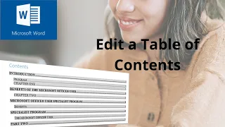 How to edit a table of contents in Microsoft Word