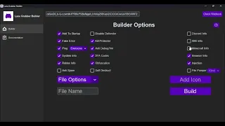 Opening the builder.pyw file in 'Luna Grabber' hacking tool || Easy!