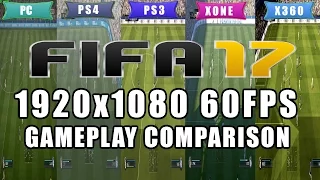 Fifa 17 PC / PS4 / PS3 / XBOX ONE / XBOX 360 / 1080p 60FPS !!! - GAMEPLAY COMPARISON