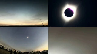 Total solar eclipse.  Madras, OR.  Uncut.